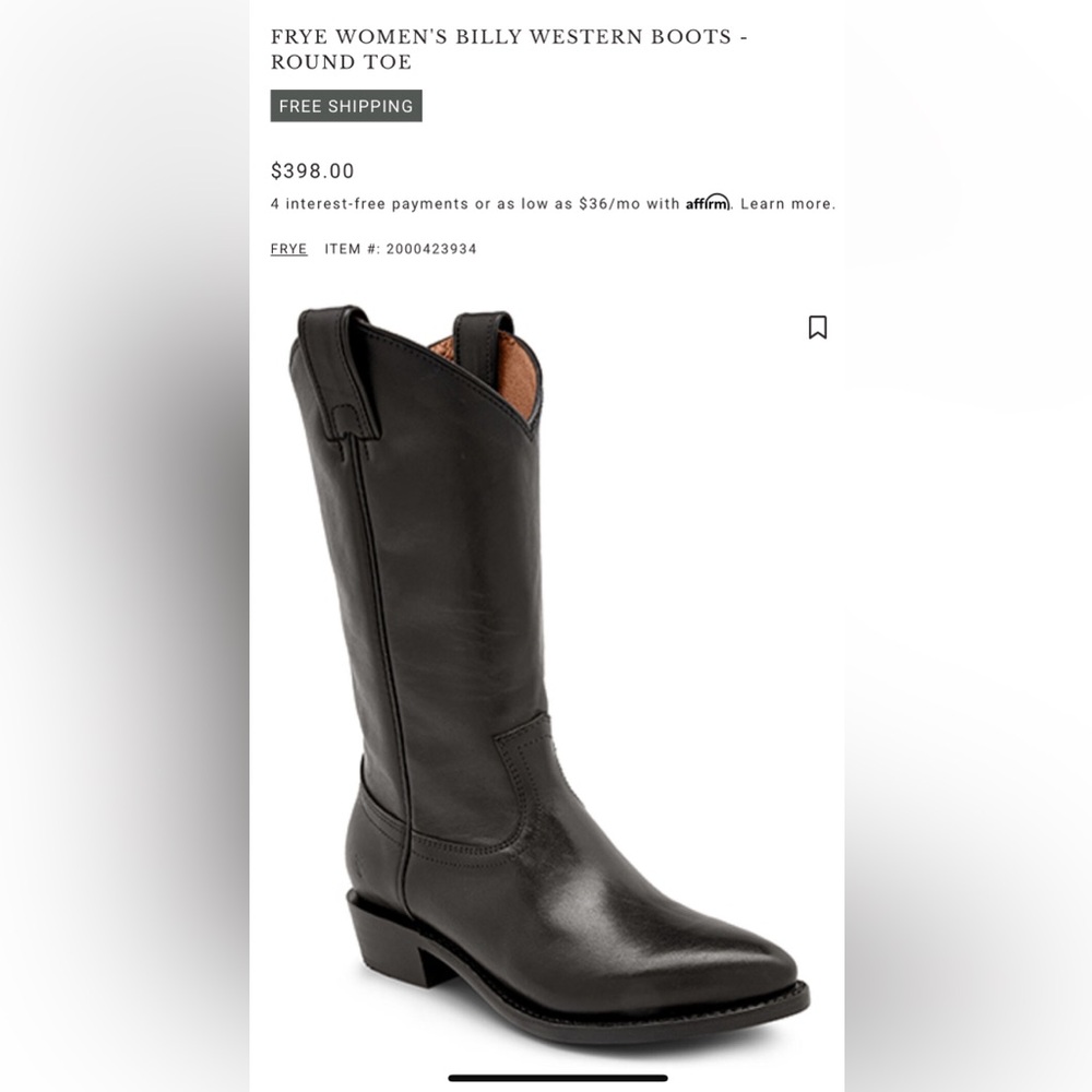 Frye Dark Leather Footwear